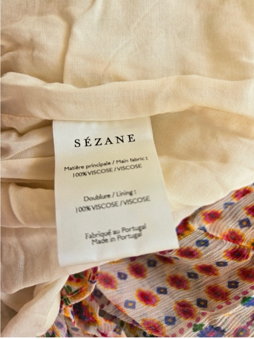 Sézane Boho Floral Ama Maxi V-Neck Sleeveless Sundress - Picture 4 of 13